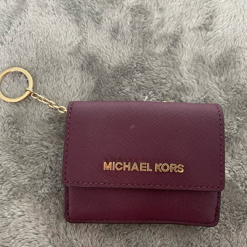 Michael Kors Plum Card Holder